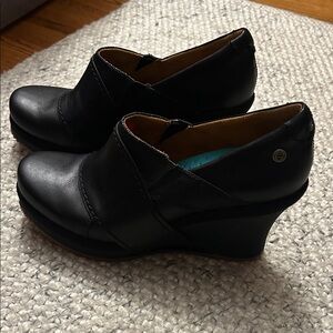 Women's MOZO Black Wedge Shoes